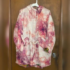 Free People Electric Fields Tie Dye Parka